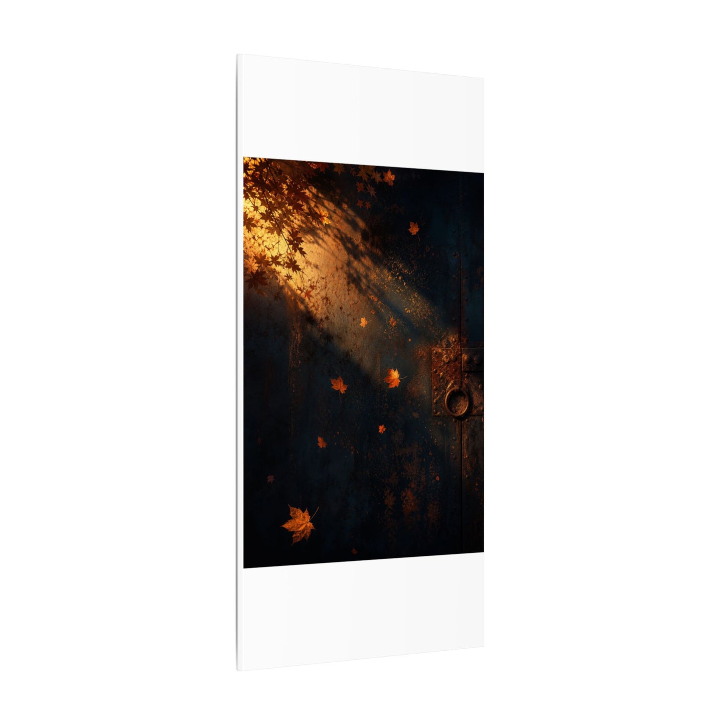 Dark Japandi Rust Patina in Golden Hour | Shadow Zen Canvas Art