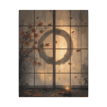 Shoji Screen Texture Canvas Art | Earthy Japandi Art