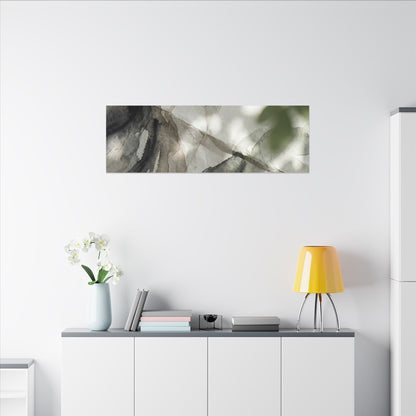 Spring Paper Fold Watercolor Canvas Art | Warm Decor