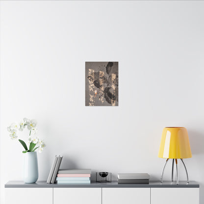 Shadow Play Summer Canvas Art | Japandi Elegant Design