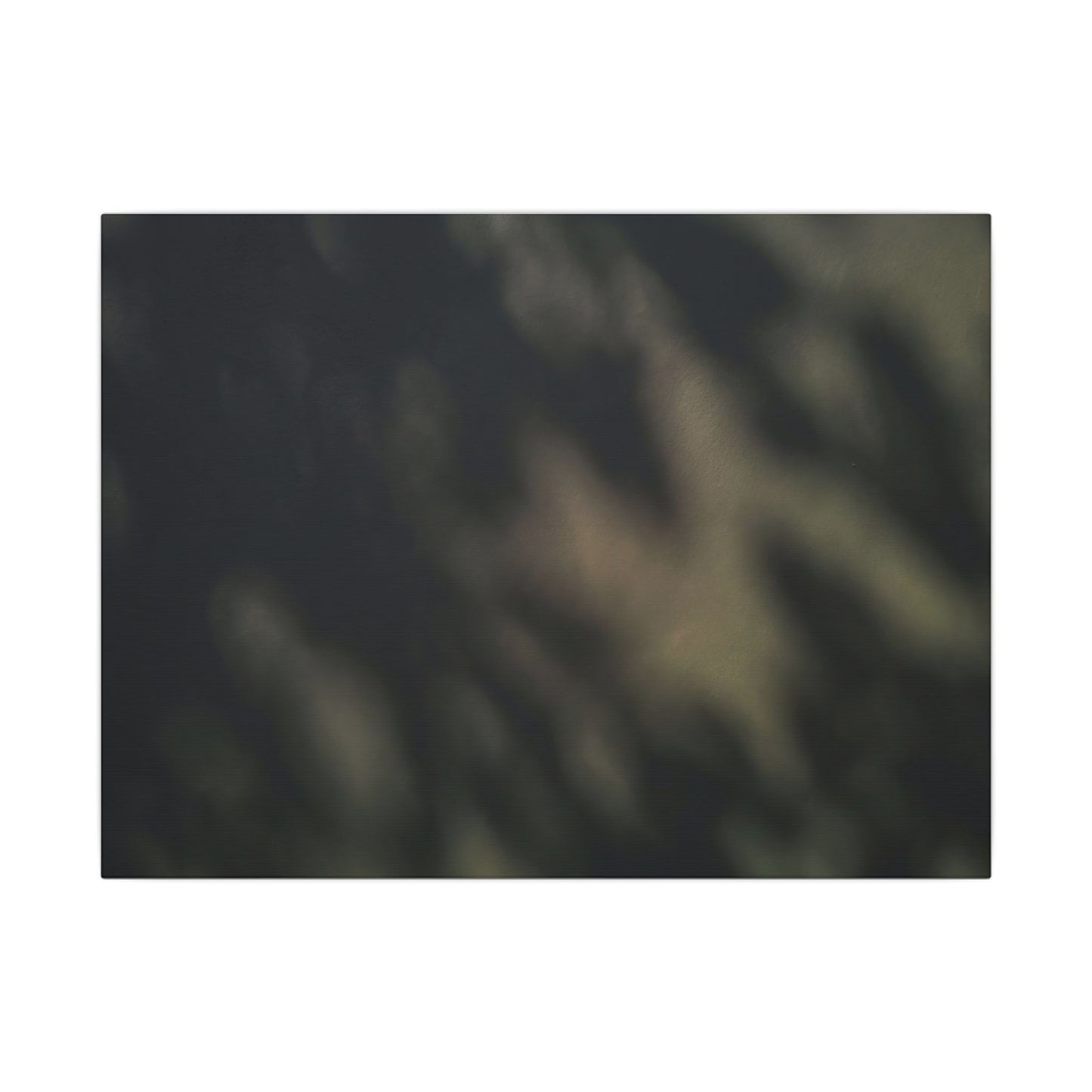 Dappled Shadow Play Canvas Art - Dark Japandi Ma Art Print