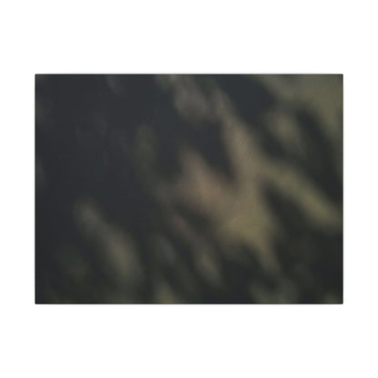 Dappled Shadow Play Canvas Art - Dark Japandi Ma Art Print
