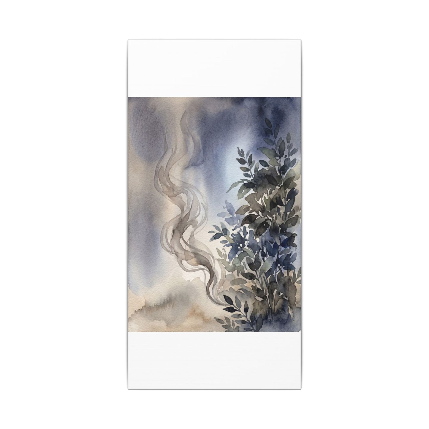 Incense Smoke Summer Canvas Art | Japandi Cozy Design