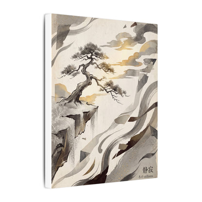 Golden Hour Pine Tree Canvas Art - Japandi Seijaku