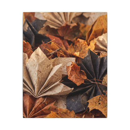 Paper Fold Texture Canvas Art | Elegant Japandi Art