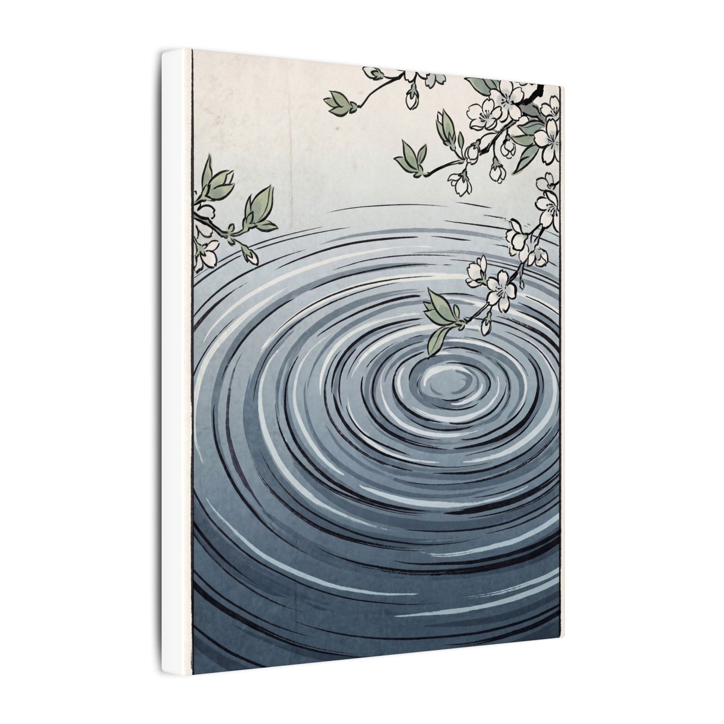 Calm Water Ripple Canvas Art - Ukiyo E Inspired Zen