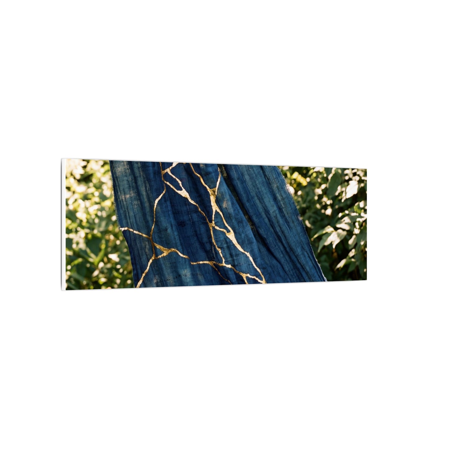 Resilient Silk Drape Canvas Art - Gold Repair Kintsugi