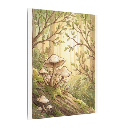 Spring Wild Mushrooms Mushroom Illustration Canvas Art | Cozy Decor