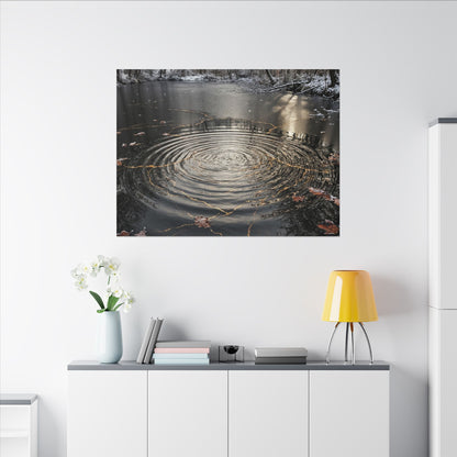 Water Ripple Broken Beauty Canvas Art | Artful Kintsugi Art