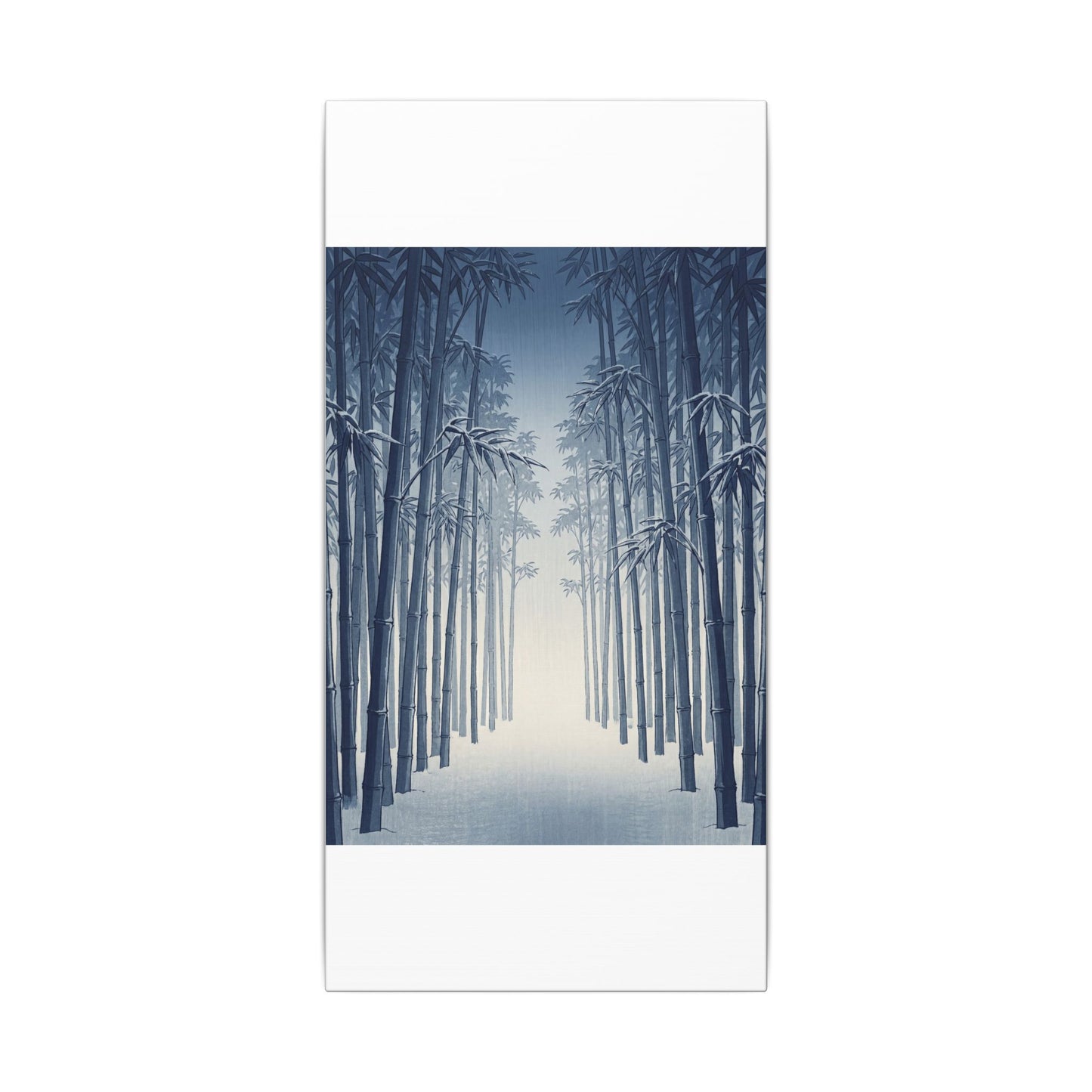 Bamboo Grove Canvas Art | Winter Zen Ukiyo E Inspired Art
