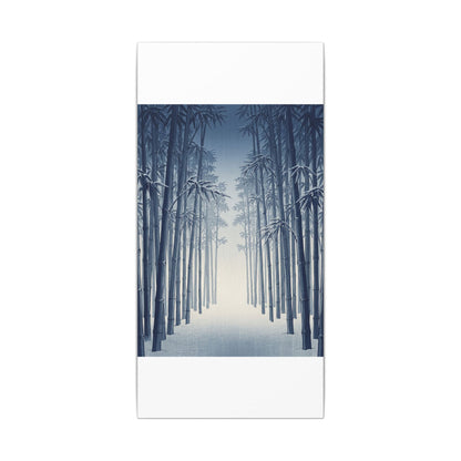 Bamboo Grove Canvas Art | Winter Zen Ukiyo E Inspired Art