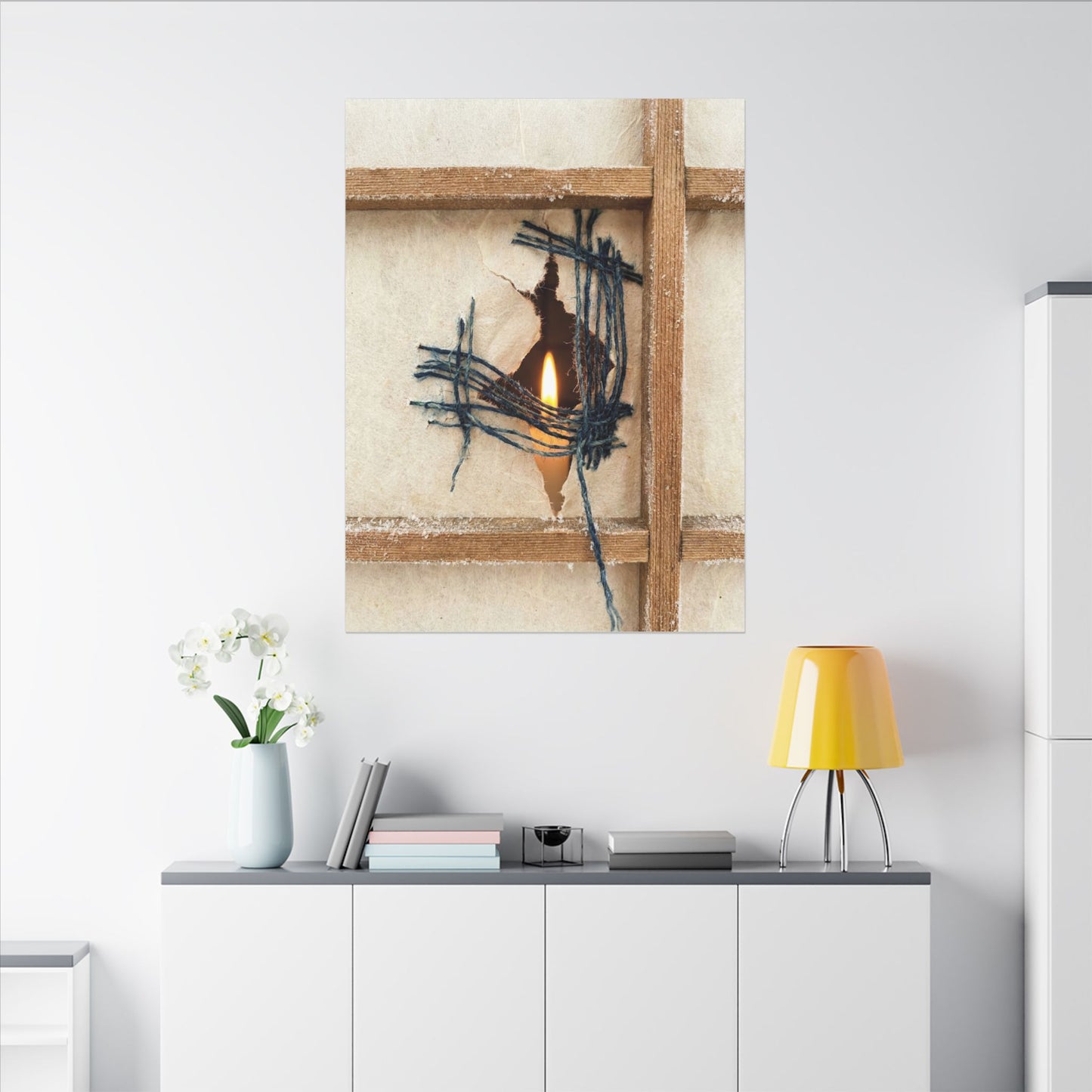 Winter Shoji Screen Broken Beauty Canvas Art | Resilient Decor