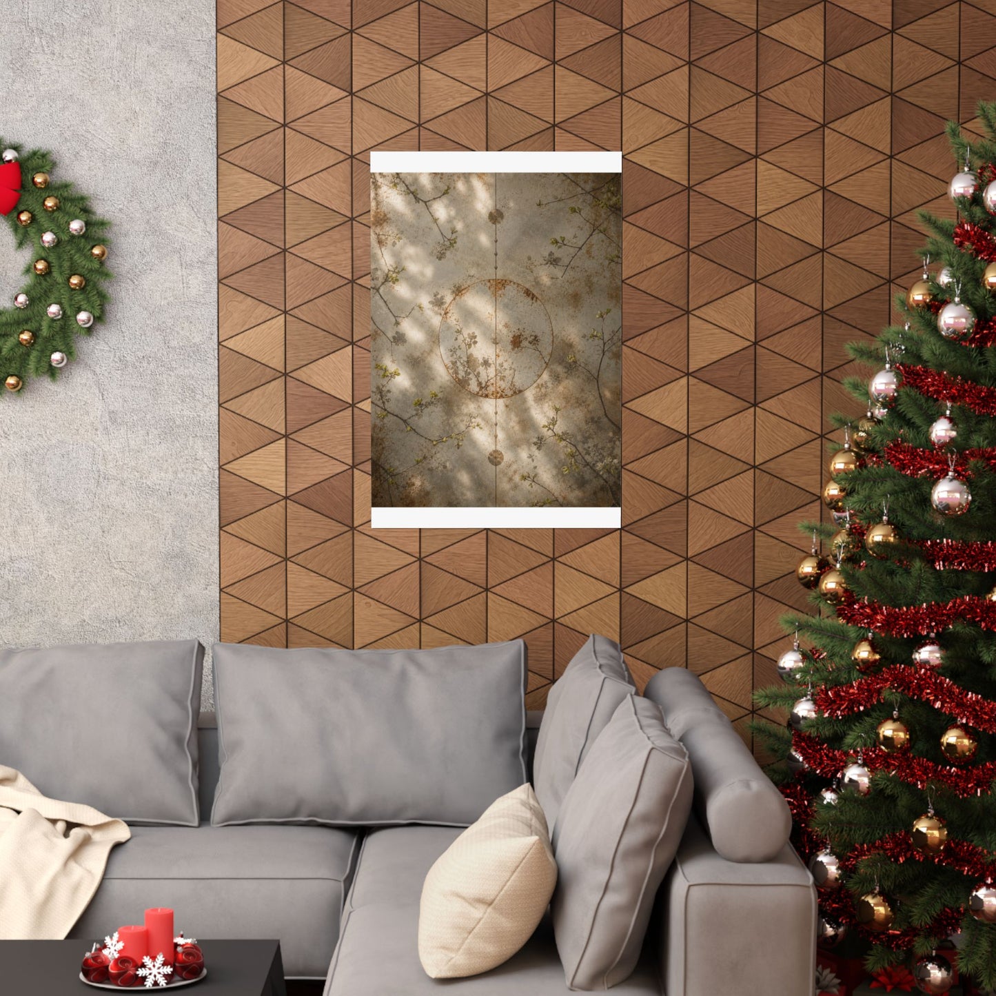 Rust Patina Spring Wall Art Print | Japandi Cozy Design