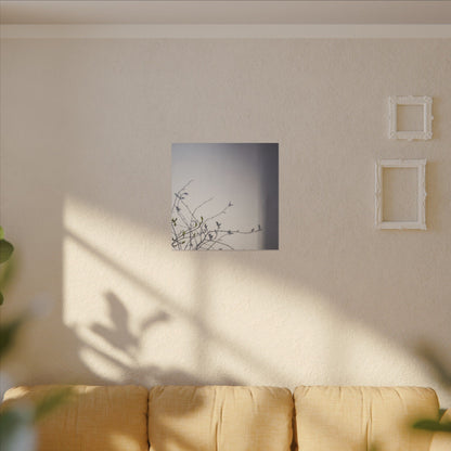 Japandi Shadow Play in Dawn | Japanese Pattern Canvas Art