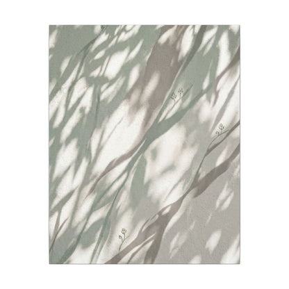 Japandi Shadow Play in Dappled | Japanese Pattern Canvas Art