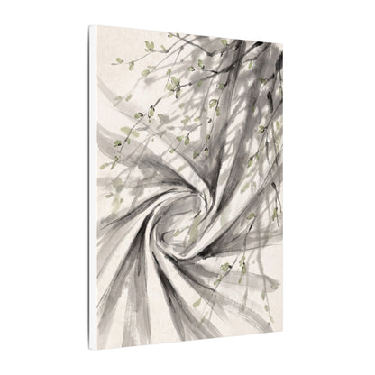 Silk Drape Spring Canvas Art | Zen Contemplative Design