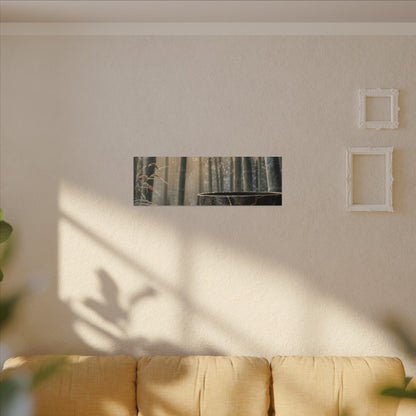 Fukinsei Bamboo Grove Canvas Art - Kintsugi Gold Repair