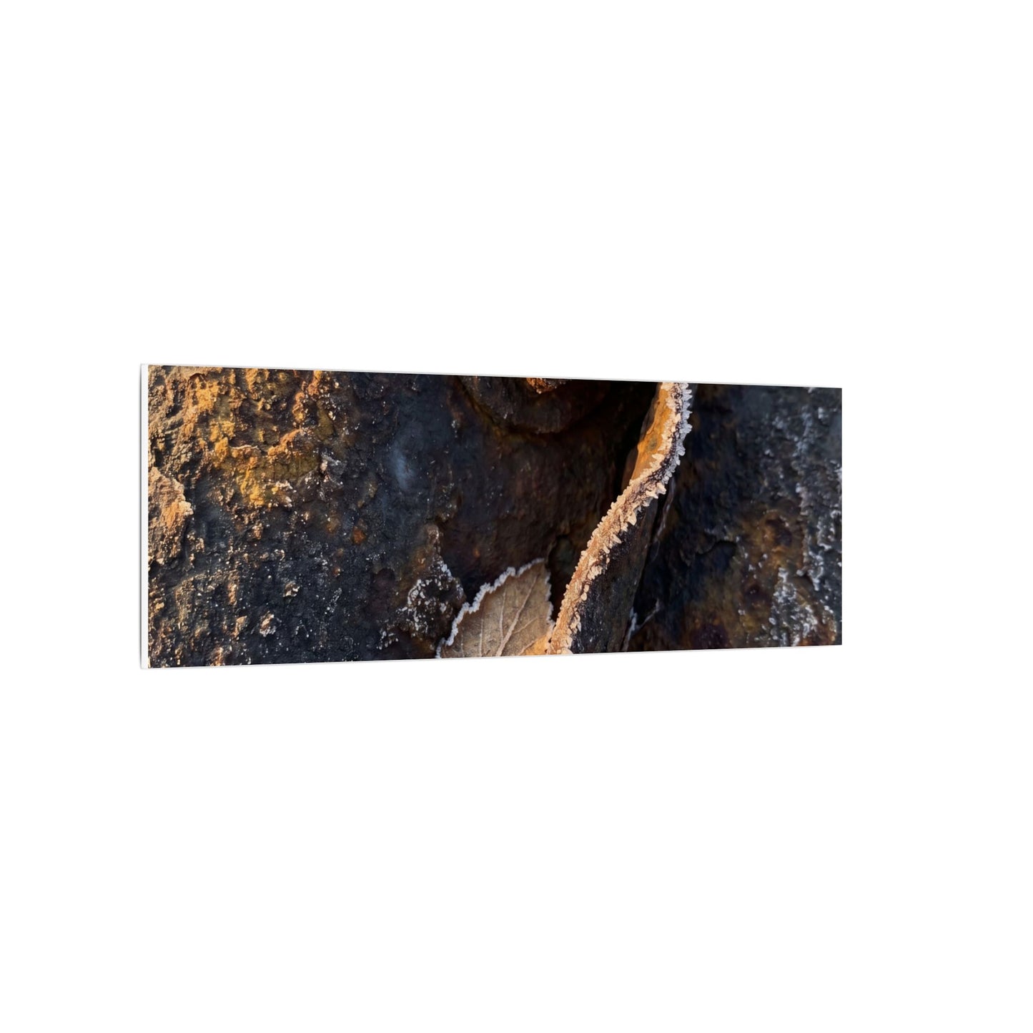 Moody Rust Patina Canvas Art - Moody Minimal Dark Japandi