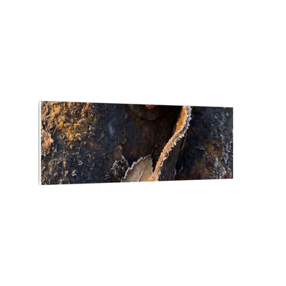 Moody Rust Patina Canvas Art - Moody Minimal Dark Japandi