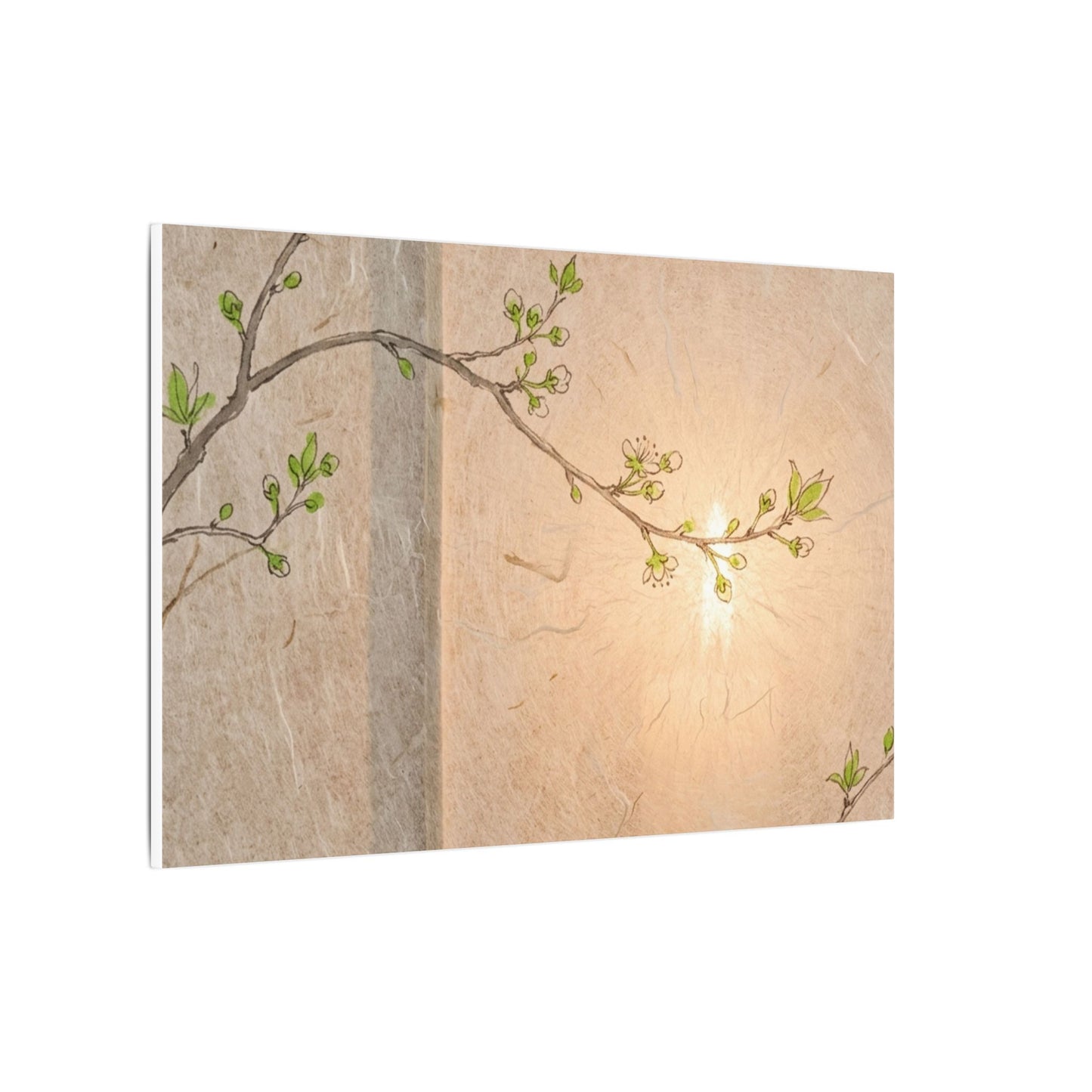 Spring Cherry Blossom Forest Whimsy Canvas Art | Rustic Decor