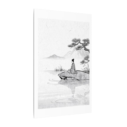 Meditation Harmonious Zen Ukiyo-e Canvas Art