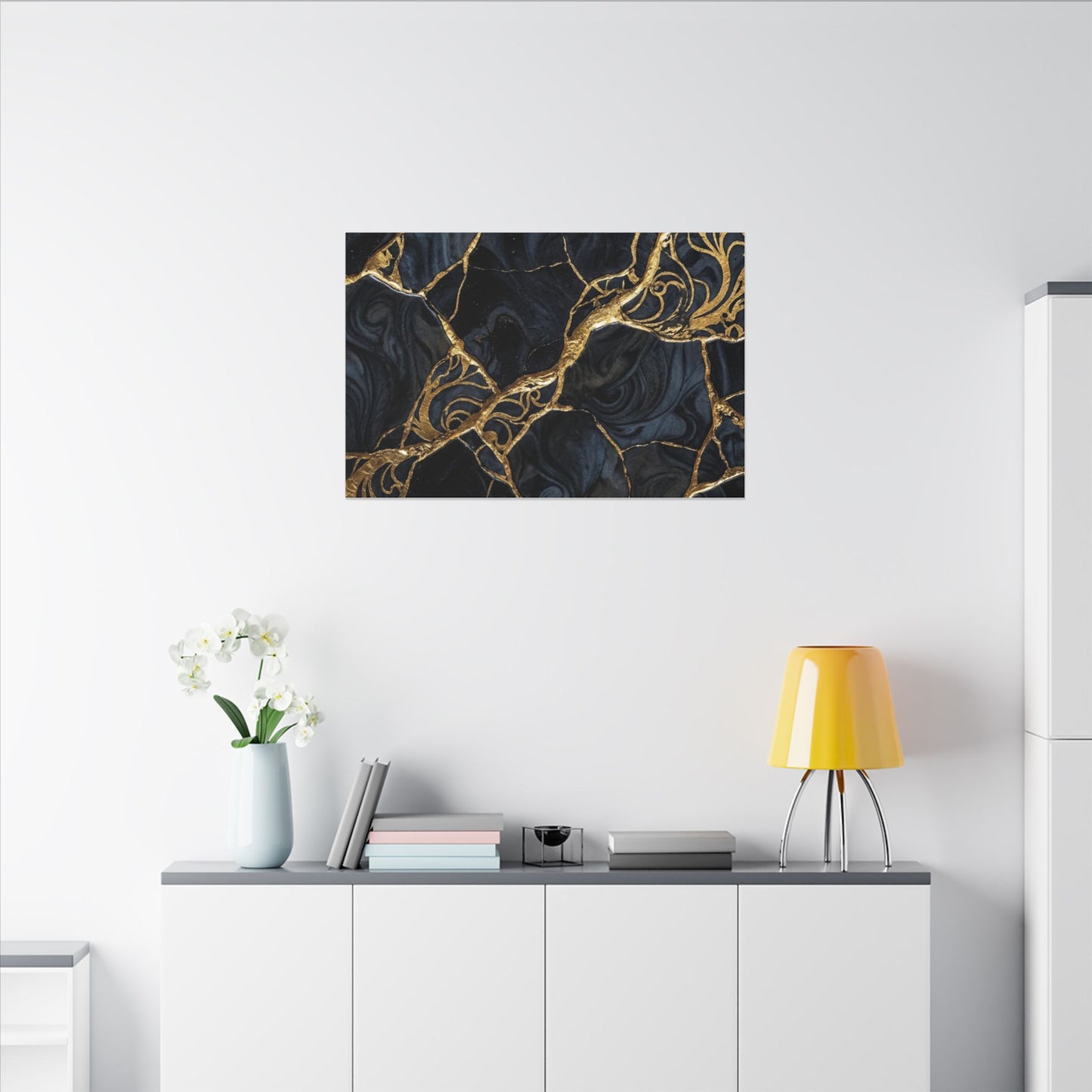 Kintsugi Gold Vein Canvas Art