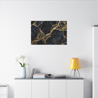 Kintsugi Gold Vein Canvas Art