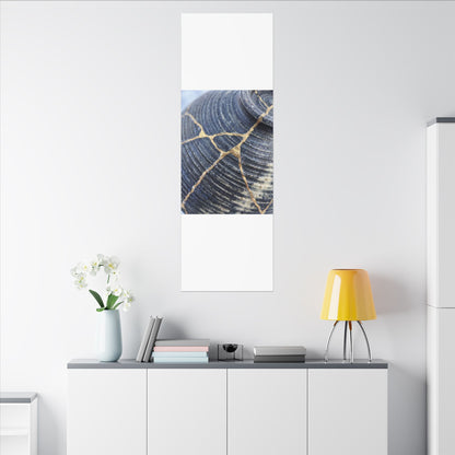 Shibui Water Ripple Canvas Art - Kintsugi Gold Repair