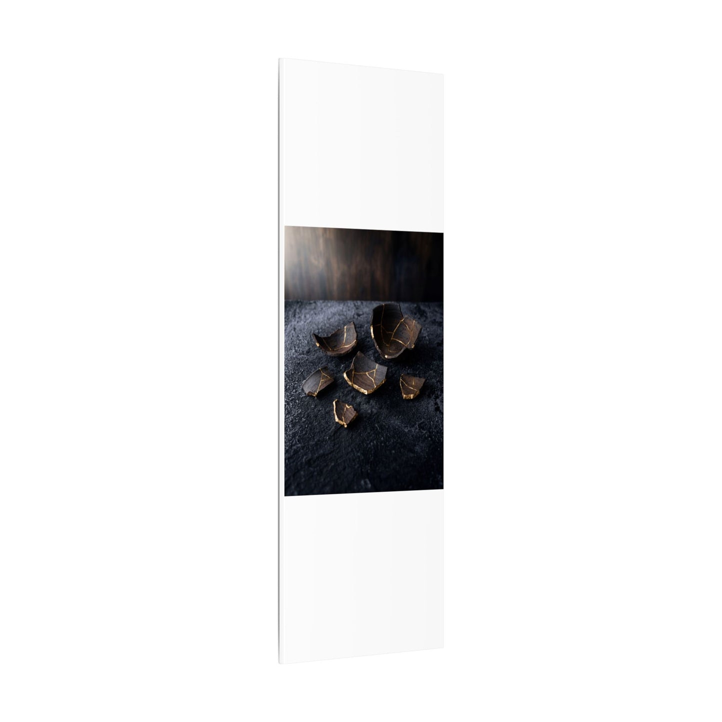 Winter Broken Pottery Shadow Zen Canvas Art | Bold Decor