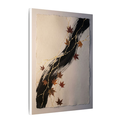 Dawn Ink Brushstroke Canvas Art - Kintsugi Ma