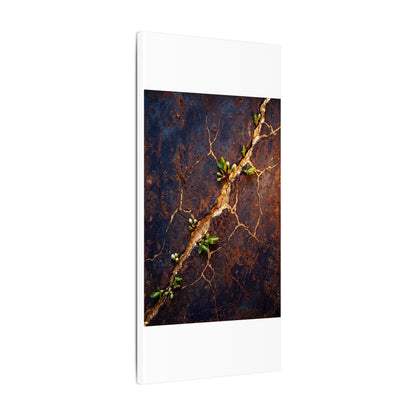 Rust Patina Spring Canvas Art | Kintsugi Resilient Design