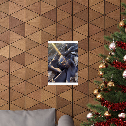 Resilient Silk Drape Wall Art Print - Gold Repair Kintsugi