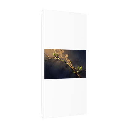 Spring Incense Smoke Gold Vein Canvas Art | Healing Decor