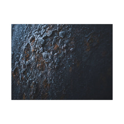 Rust Patina Canvas Art | Winter Dark Japandi Shadow Zen Art