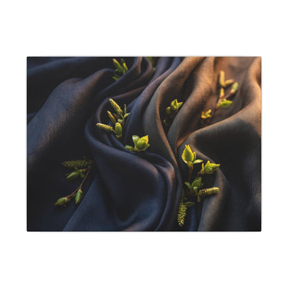 Spring Silk Drape Moody Minimal Canvas Art | Luxurious Decor