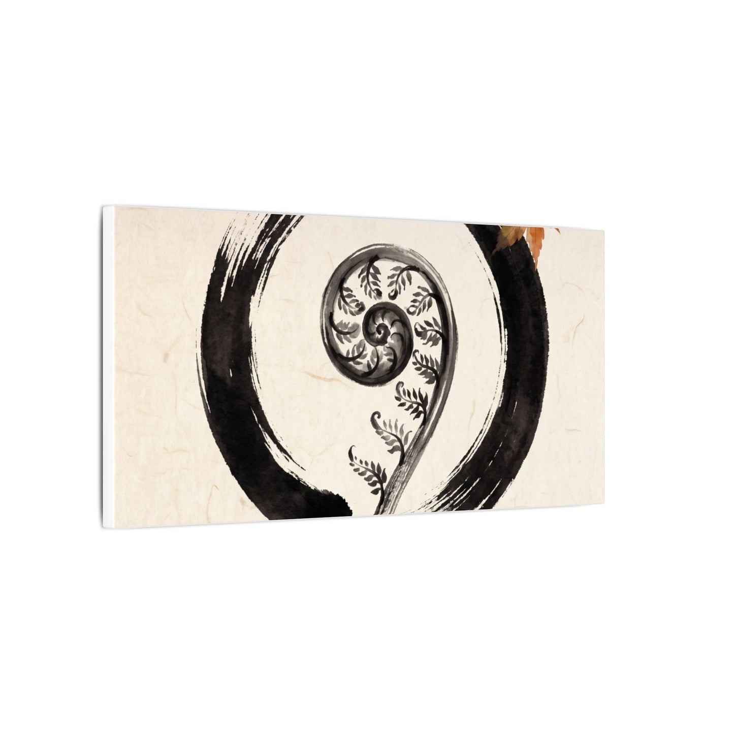 Fern Unfurling Autumn Canvas Art | Zen Peaceful Design