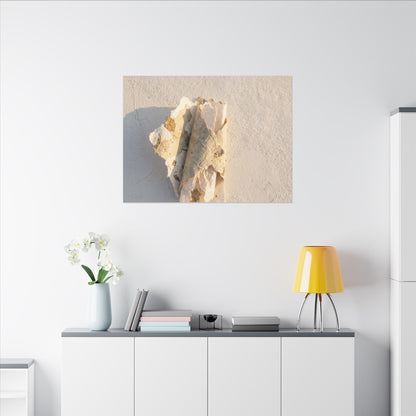 Paper Fold Canvas Art | Winter Japandi Texture Art