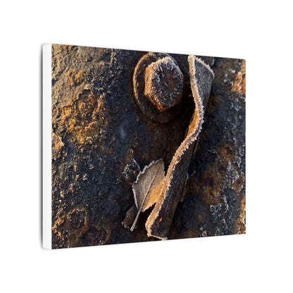 Moody Rust Patina Canvas Art - Moody Minimal Dark Japandi