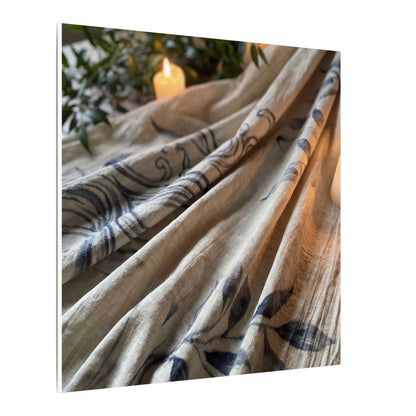 Fukinsei Silk Drape Canvas Art - Japandi Japanese Pattern