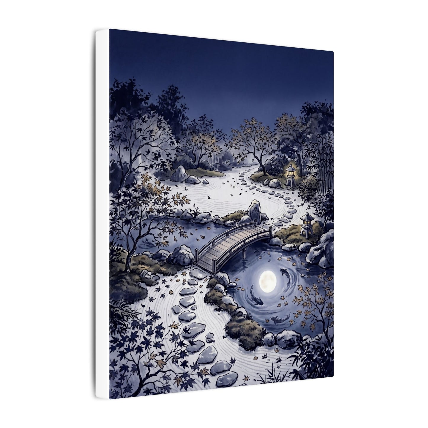 Torii Gate Enso Canvas Art | Contemplative Zen Art