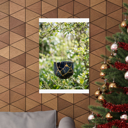 Kintsugi Broken Pottery in Dappled | Broken Beauty Wall Art Print