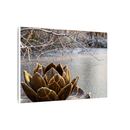 Lotus Flower Gold Repair Canvas Art | Beautiful Kintsugi Art