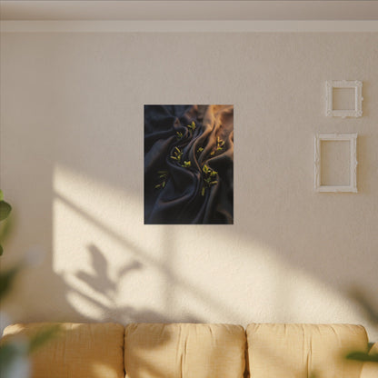 Spring Silk Drape Moody Minimal Canvas Art | Luxurious Decor