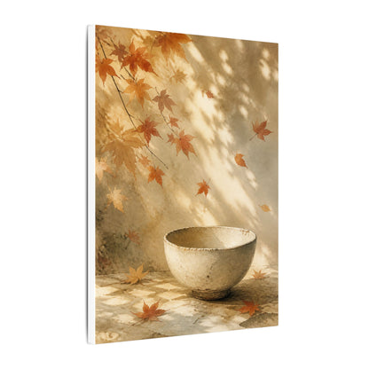 Japandi Ceramic Bowl in Dappled | Watercolor Canvas Art