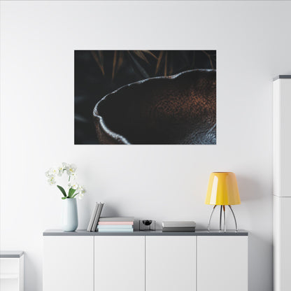 Luxurious Ceramic Bowl Canvas Art - Shadow Zen Dark Japandi