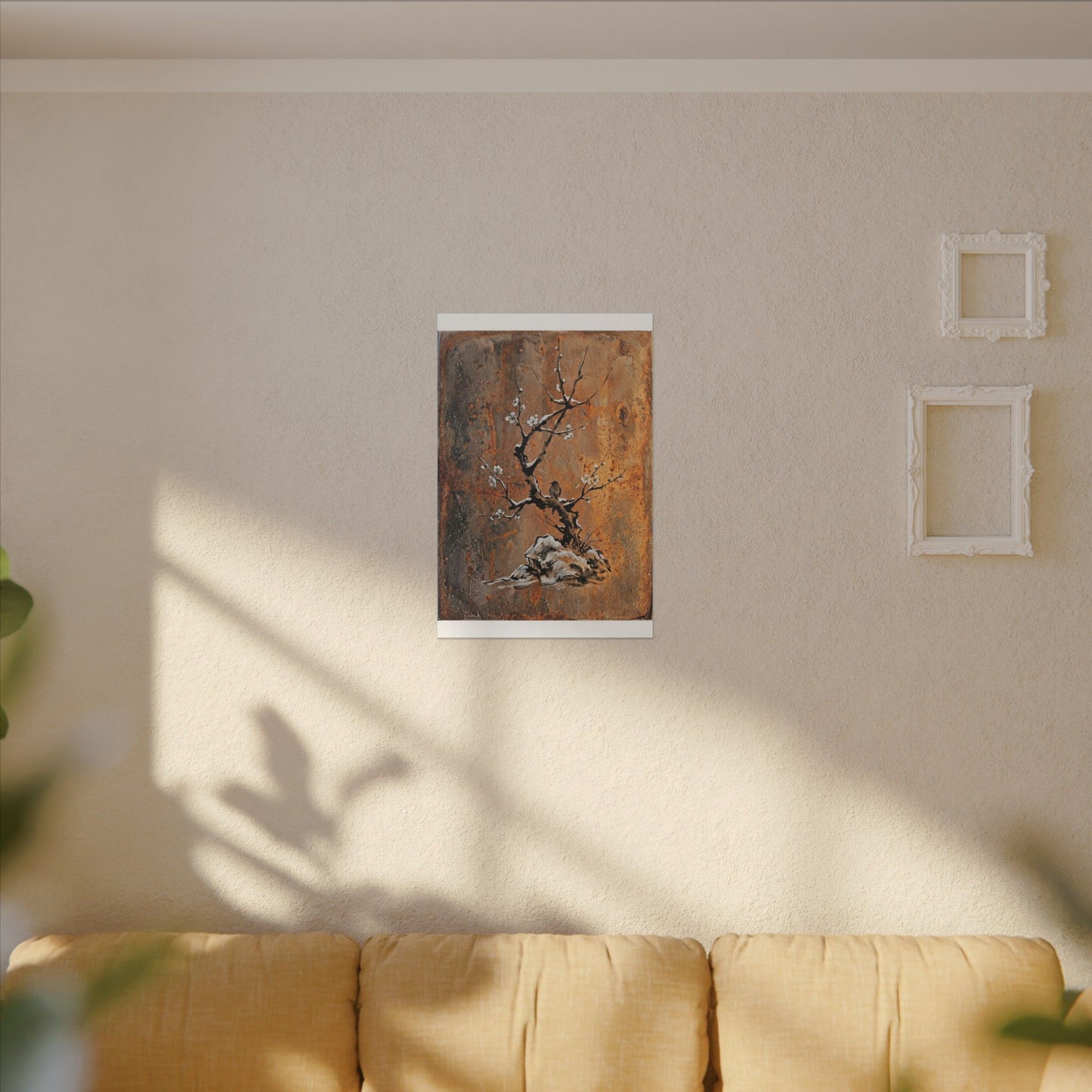 Datsuzoku Rust Patina Canvas Art - Zen Sumi E