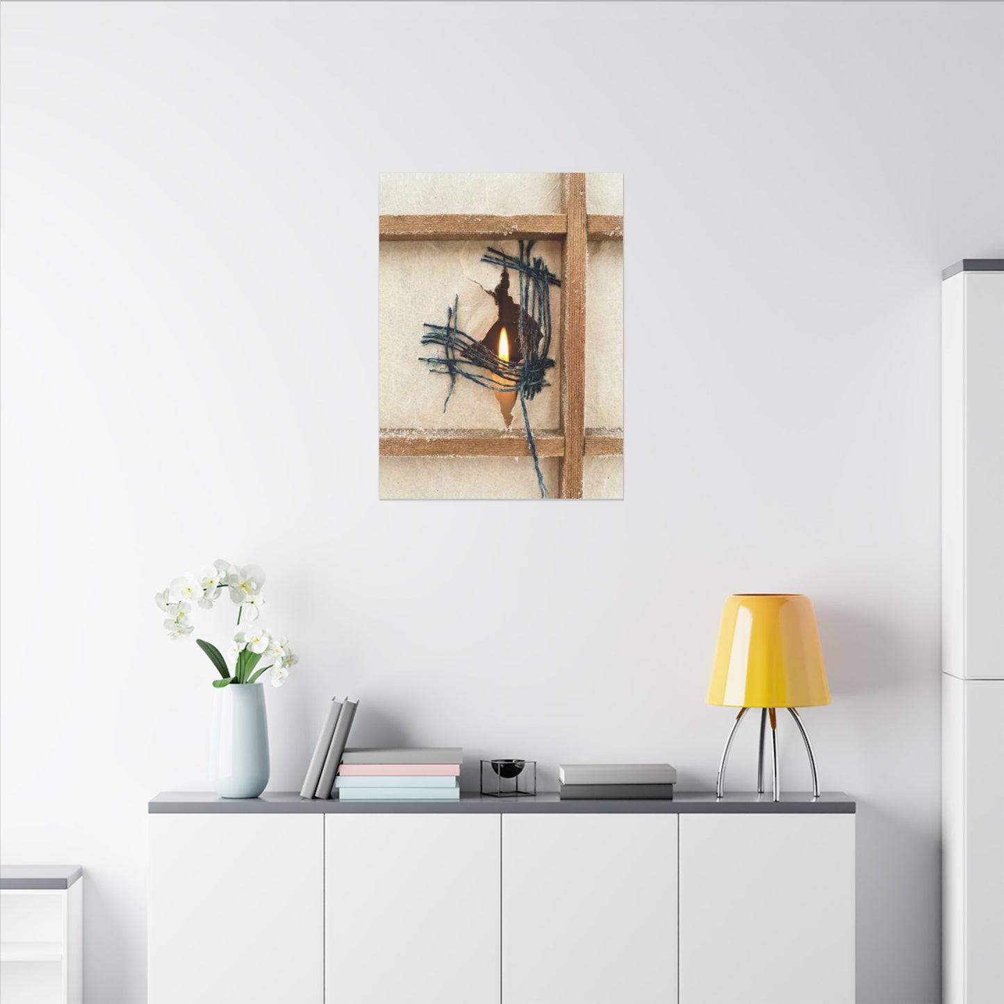 Winter Shoji Screen Broken Beauty Canvas Art | Resilient Decor