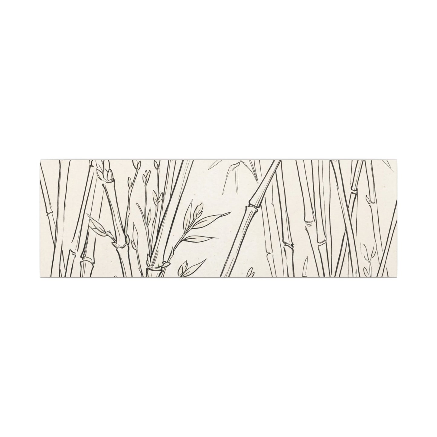 Candlelight Bamboo Grove Canvas Art - Japandi Fukinsei