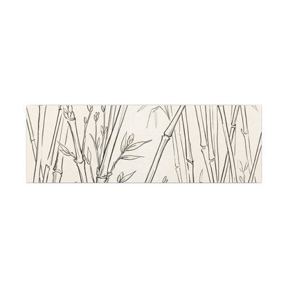 Candlelight Bamboo Grove Canvas Art - Japandi Fukinsei