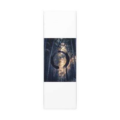 Bamboo Grove Canvas Art | Winter Zen Enso Art